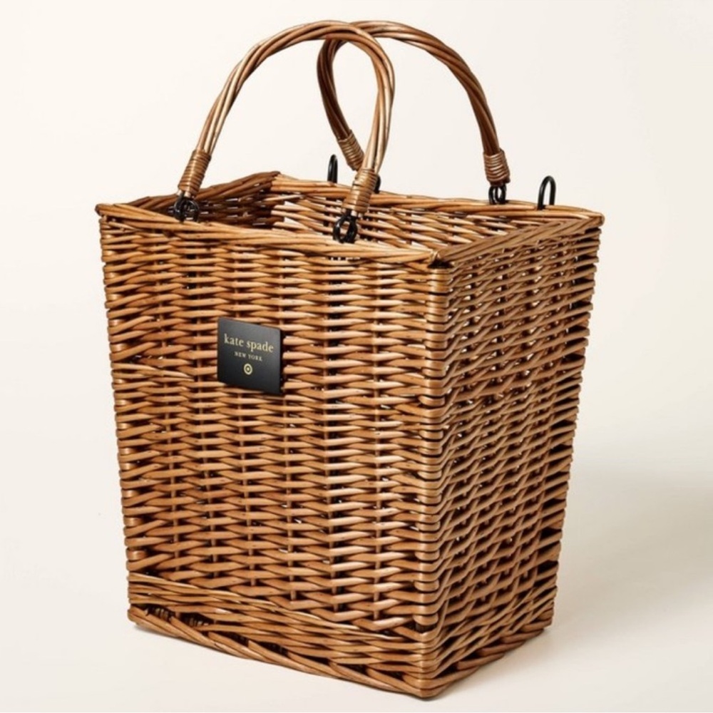Kate Spade Tan Wicker picnic basket